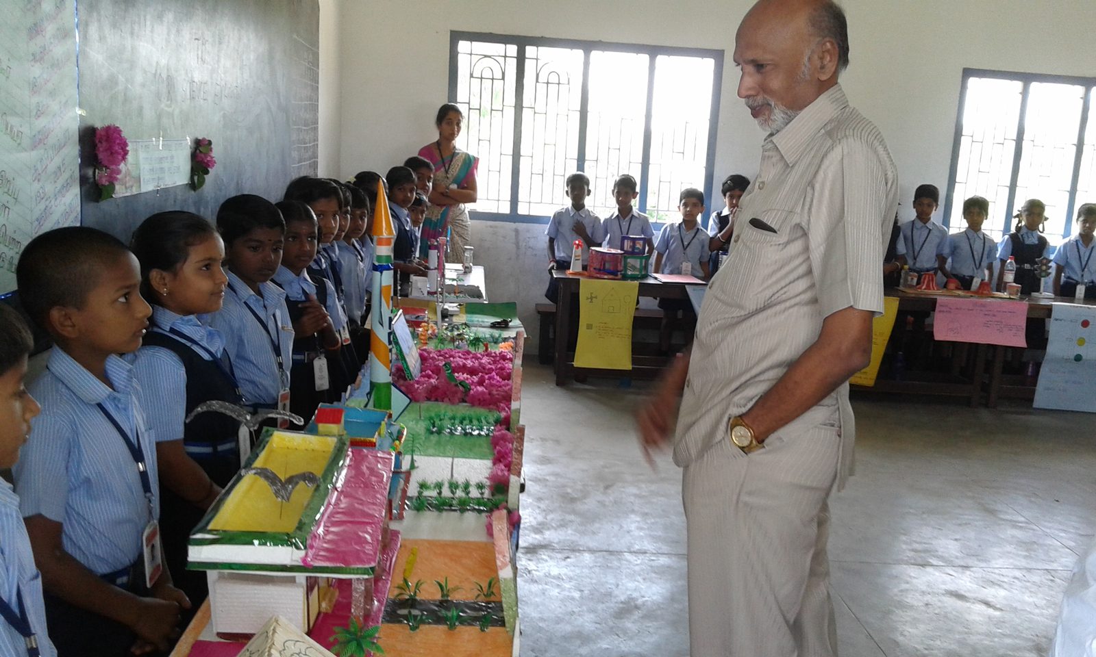 Science exhibition projects on display
