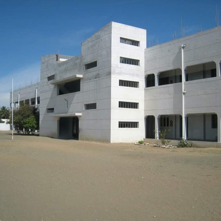 Rear view of the school building